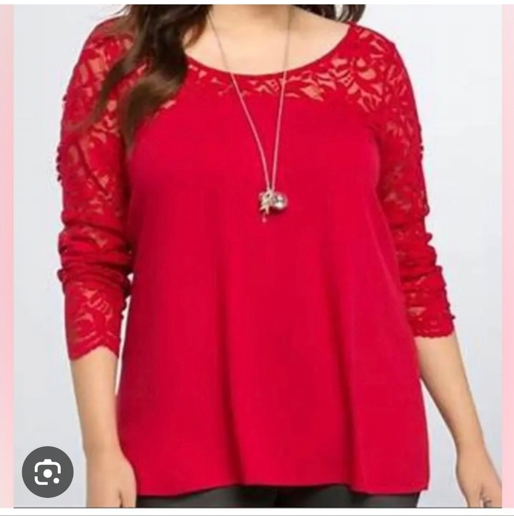 NWT Torrid Lace Blouse 1x